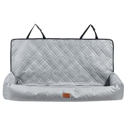 Koiran turvaistuin autoon vedenpitävä kangas PP-puuvillatäyte sopii jopa 100 paunaa harmaa