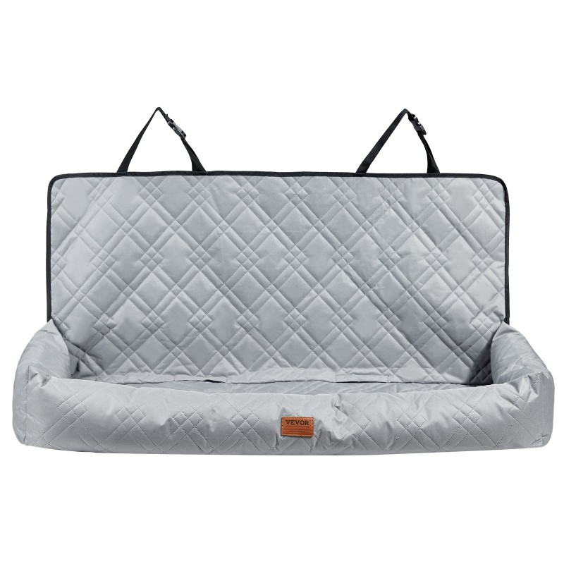 Koiran turvaistuin autoon vedenpitävä kangas PP-puuvillatäyte sopii jopa 100 paunaa harmaa