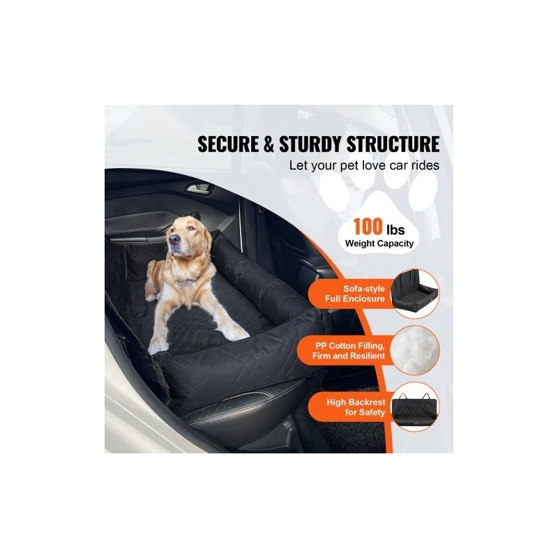 Koiran autopenkki ultraäänellä tikattu vedenpitävä kangas polypropeenipuuvillatäyte sopii enintään 45 kg koirille