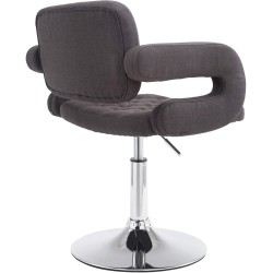 Tyylikäs Dublin-nojatuoli säädettävällä korkeudella ja kangasverhoilulla