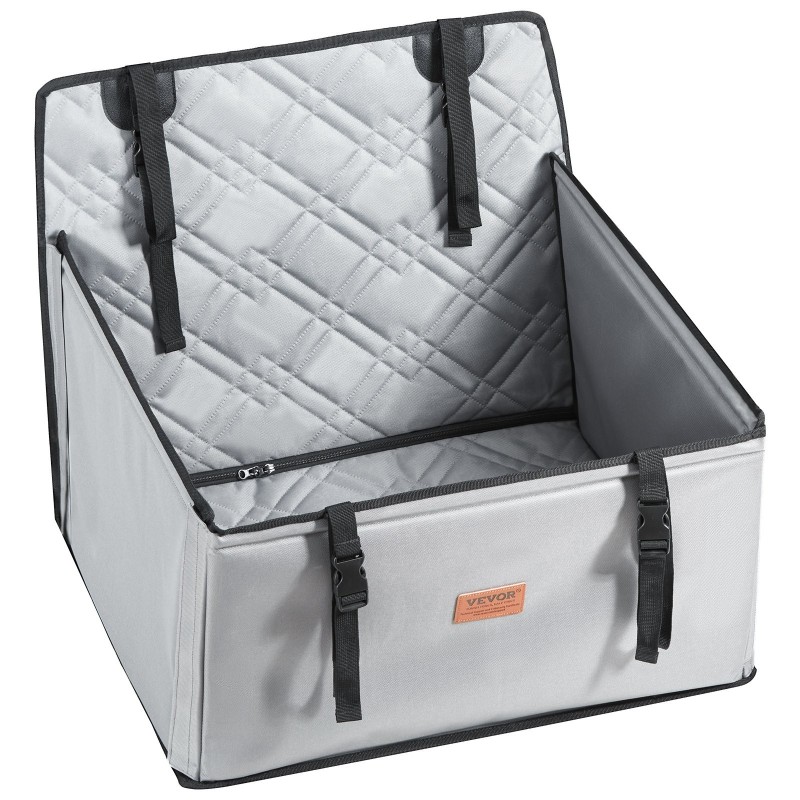 Koiran turvaistuin takapenkille 600D Oxford-kangas harmaa tukevalla rungolla enintään 40 paunaa