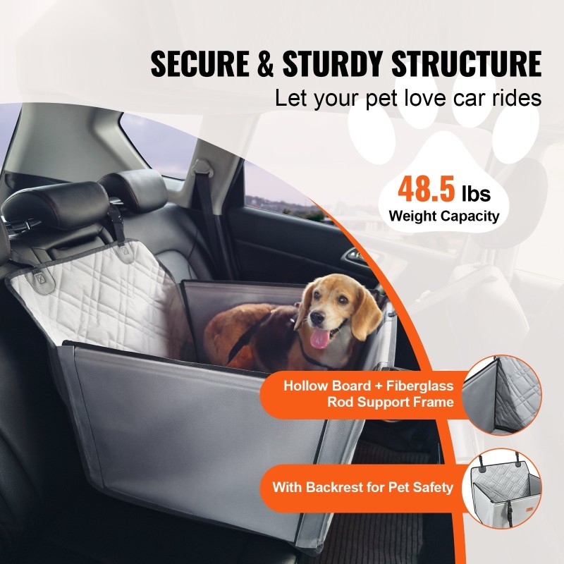 Autopenkki koiralle 600D Oxford kangas vesitiivis takapenkille irrotettava päällinen