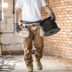 Nylonköysi punottu 5 mm 304,8 m 32-säikeinen murtolujuus 3,20 kN musta