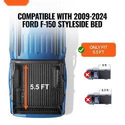 Rullattava lavapeite PVC 0,65 mm 1704x1656 mm Ford F-150 2009–2024