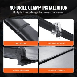 Rullattava lavapeite PVC 0,65 mm 1704x1656 mm Ford F-150 2009–2024