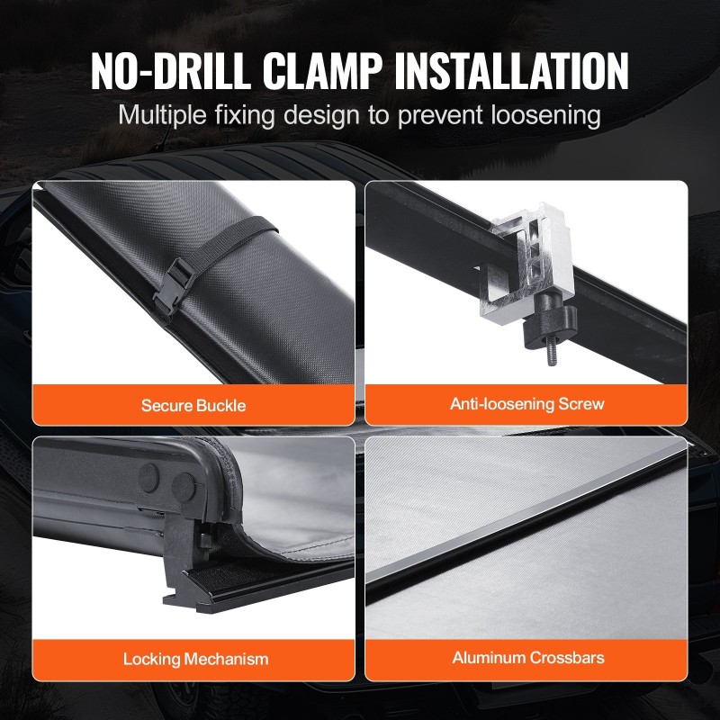 Rullattava lavapeite PVC 0,65 mm 1704x1656 mm Ford F-150 2009–2024