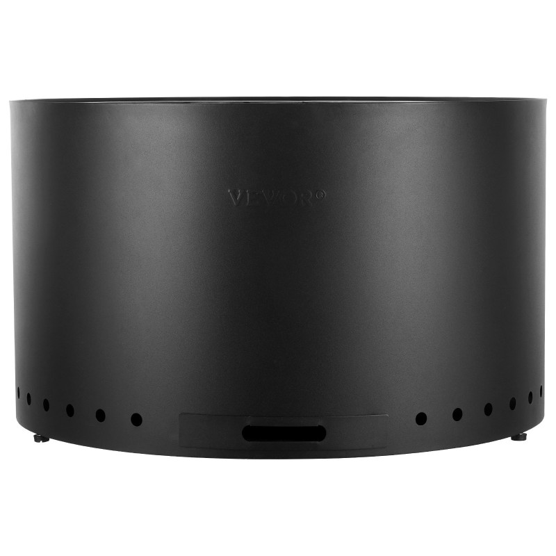 Puupolttoinen savuton tulipesä sisäosa ruostumatonta terästä 71 cm ulkokäyttöön