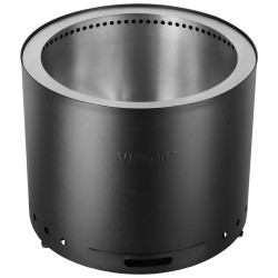 Savuton puukäyttöinen tulipesä 49 cm sisäosa ruostumatonta terästä kannettava ulkokäyttöön