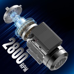Sähkömoottori 2,2kW 2800rpm yksivaiheinen 220–240V 13,8A 24mm uritettu akseli B3 runko