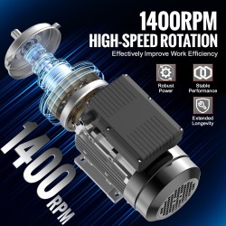 Sähkömoottori 1,5kW 1400 kierrosta minuutissa 220–240V 90L B3-asennus 24mm uritettu akseli
