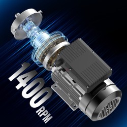 Yksivaiheinen 1,1 kW sähkömoottori 1400 r/min 220–240 V 24 mm akseli