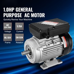 Yksivaiheinen AC-sähkömoottori 2,2 kW 2800 RPM 220–240V 90L 24 mm kiilaurallinen akseli