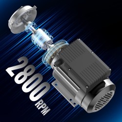 Yksivaiheinen AC-sähkömoottori 2,2 kW 2800 RPM 220–240V 90L 24 mm kiilaurallinen akseli