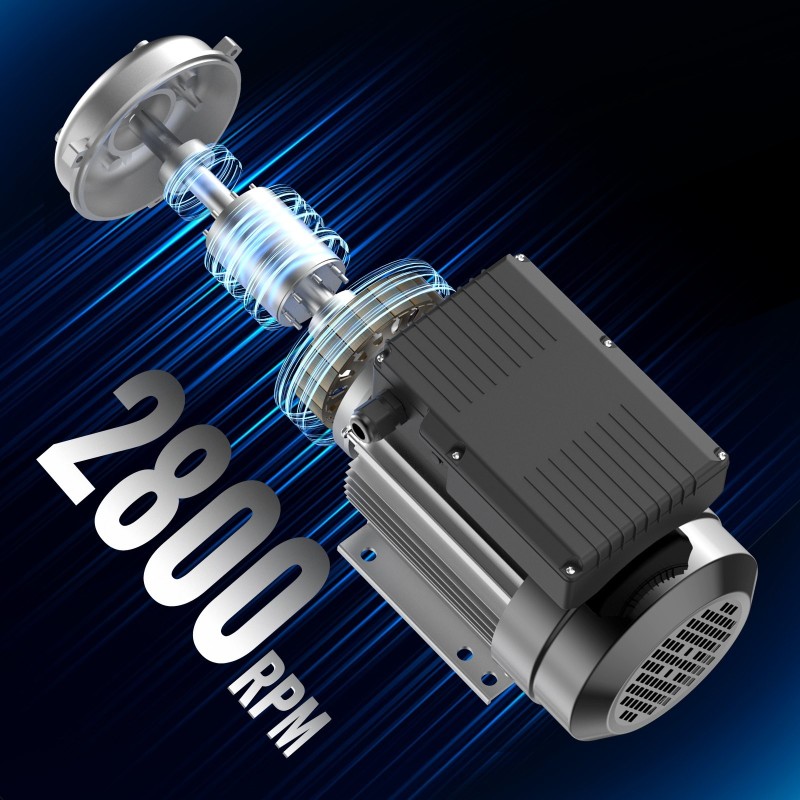 Yksivaiheinen AC-sähkömoottori 2,2 kW 2800 RPM 220–240V 90L 24 mm kiilaurallinen akseli