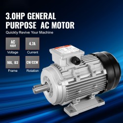Sähkömoottori 2,2 kW 3-vaiheinen 400 V 2890 kierrosta minuutissa 24 mm akseli