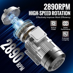 Sähkömoottori 2,2 kW 3-vaiheinen 400 V 2890 kierrosta minuutissa 24 mm akseli