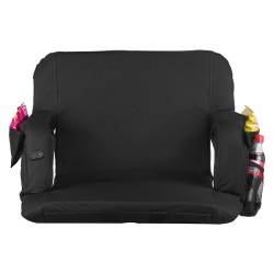 Lämmitettävä taitettava stadionistuin 635 mm leveä kolmella lämmitystasolla selkänojalla