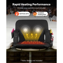 Lämmitettävä taitettava stadionistuin 635 mm leveä kolmella lämmitystasolla selkänojalla