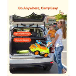 Työntö ja potkuauto polypropeenia 19–36 kuukautta 25 kg kantavuus aurinkosuoja