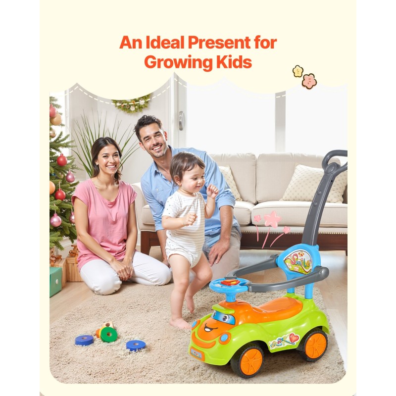 Työntö ja potkuauto polypropeenia 19–36 kuukautta 25 kg kantavuus aurinkosuoja