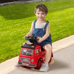 Potkuauto PP-muovia 1–3-vuotiaille nelipyöräinen musiikkipainikkeella säilytyslaatikolla kaadonestolla ja selkänojalla