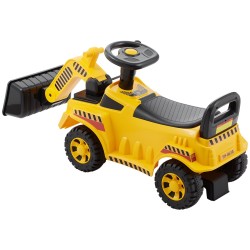 Potkuauto kaivinkone 19 36 kuukauden ikäisille 25 kilon kantavuus säilytystila musiikki