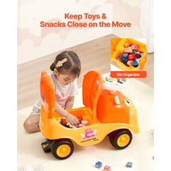 Potkuauto PP-muovinen 19–36 kuukautta 22 kg kantavuus äänillä säilytystilalla