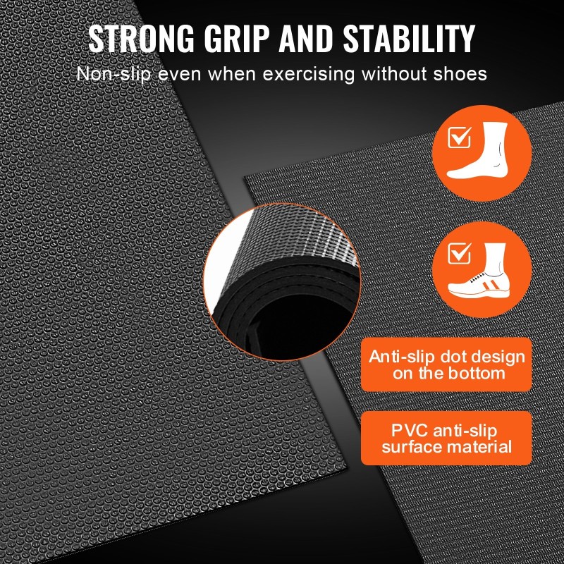 Harjoittelumatto PVC suuri 1–2 hengelle liukumaton paksu iskunvaimennus kantohihna säilytyspussi