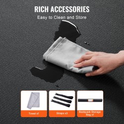 Harjoitusmatto PVC-materiaali 2750x1830 mm liukumaton paksu kantohihna säilytyspussi