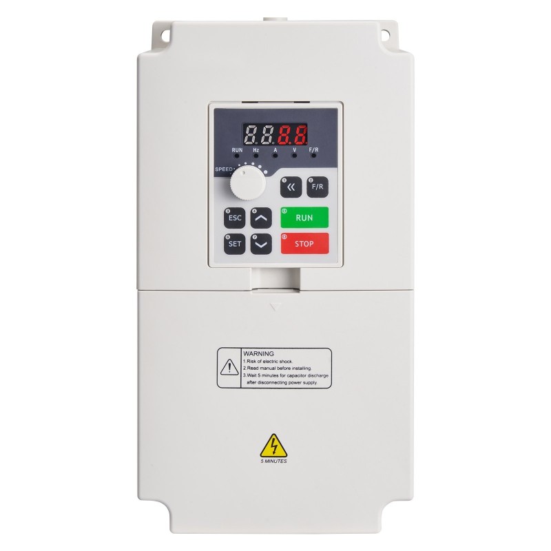 Taajuusmuuttaja 4 kW 5 hv 3-vaiheinen 380V 0–2000Hz irrotettava ohjauspaneeli