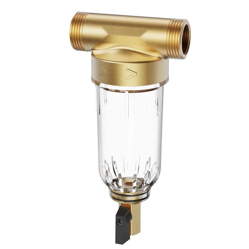 Koko talon 40 mikronin esisuodatin kaivovedelle kuparirungolla ruostumattomalla verkolla