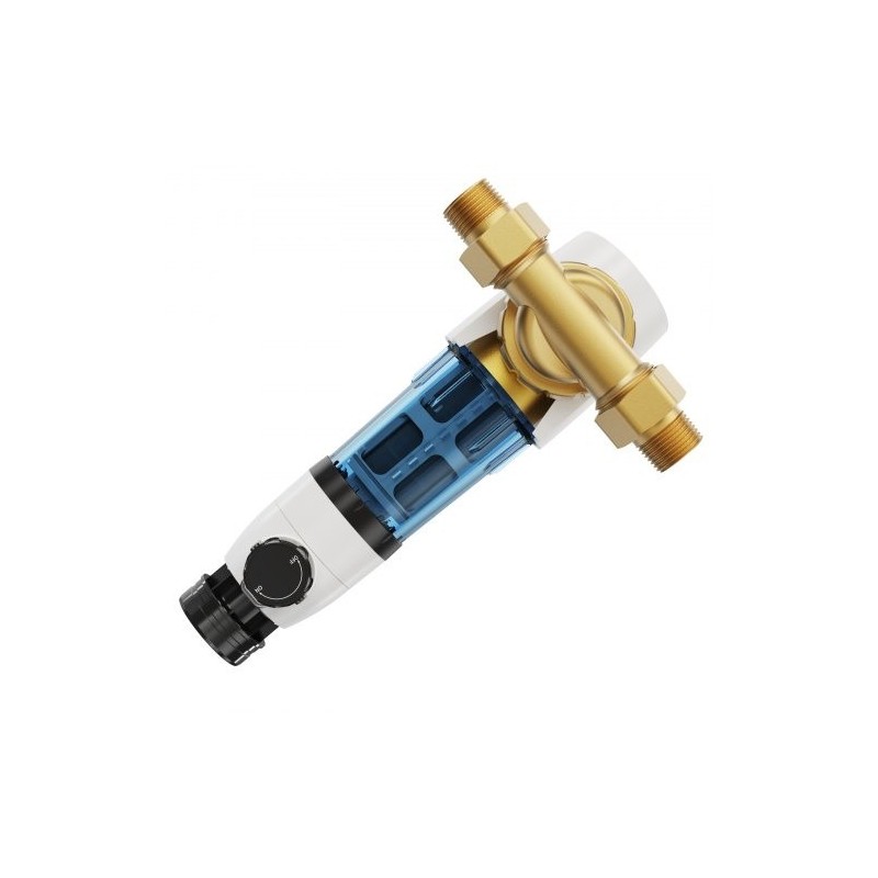 Sedimenttisuodatin 40 µm takahuuhdeltava koko talon kaivovedelle 316L ruostumaton teräs