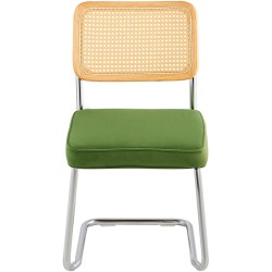 Ruokatuoli polyeteenirottinki selkänojalla samettipehmuste kantavalla metallirungolla 4 kpl