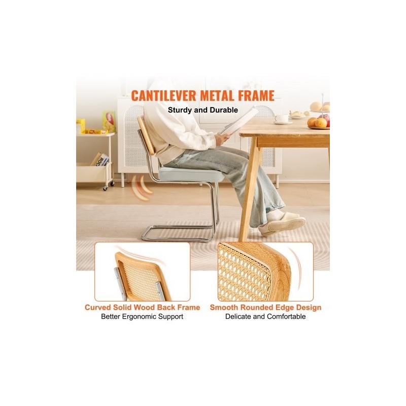 Rottinkinojatuolit 2 kpl pehmustettu samettinen istuin rottinkiselkänoja taivutettu metallirunko