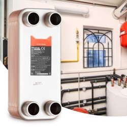 Juotettu levylämmönvaihdin ruostumatonta terästä 30 levyä lattialämmitykseen