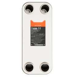 Juotettu levylämmönvaihdin 127x305 mm 80 levyä ruostumatonta terästä kuparijuotos