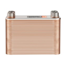 Juotettu levylämmönvaihdin 127x305 mm 80 levyä ruostumatonta terästä kuparijuotos