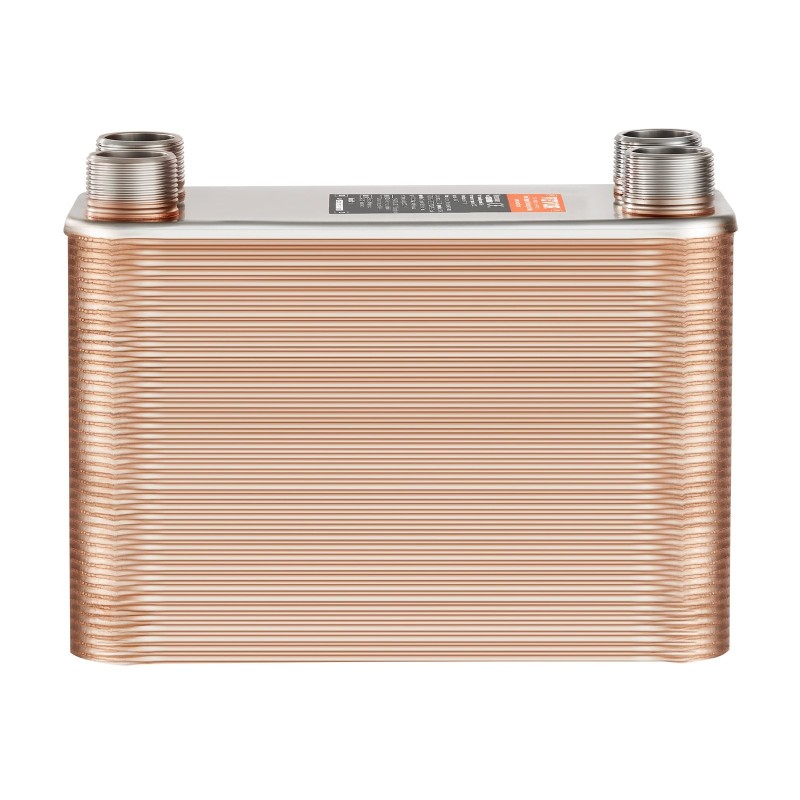 Juotettu levylämmönvaihdin 127x305 mm 80 levyä ruostumatonta terästä kuparijuotos