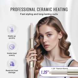 Keraaminen hiustenmuotoilulaite 34,5 mm 8 lisäosaa kuivaaja ja kiharrin