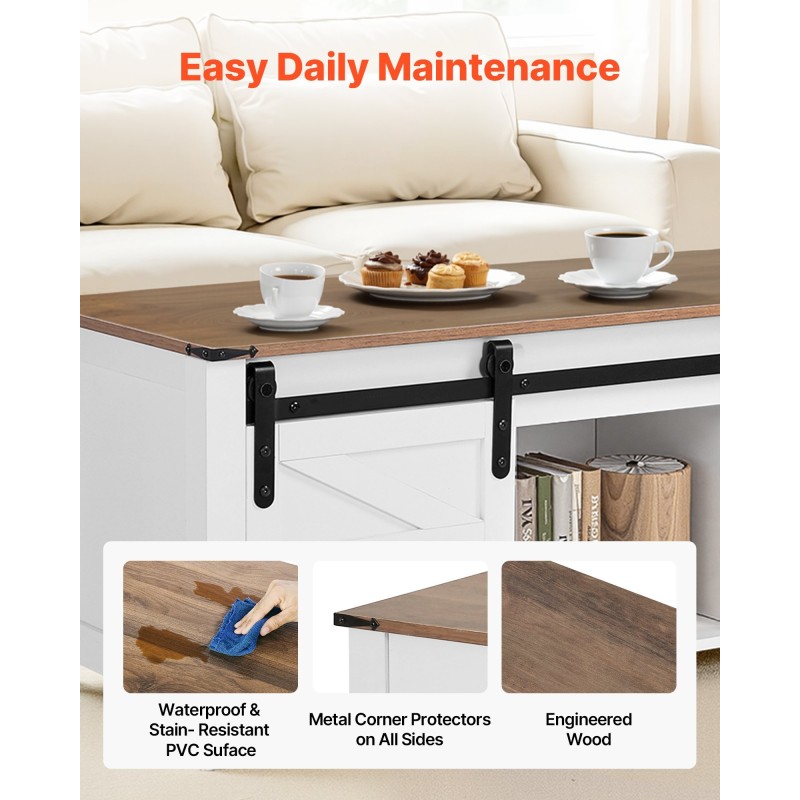 Nostokannellinen sohvapöytä lastulevy 1200 mm valkoinen säilytystilalla