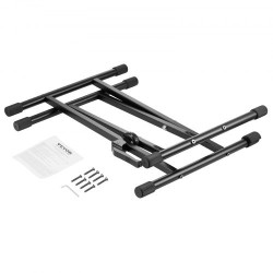 Kitaravahvistinteline teräsrakenteinen 79,83 kg kantokyky säädettävä 125–505 mm taittuva kumijalat