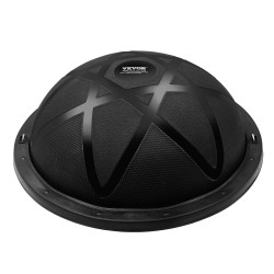 Puolikas PVC tasapainopallo 58 cm halkaisija 300 kg kantavuus pumpulla musta