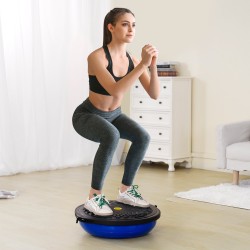 Puolipallomainen tasapainotraineri 66 cm 680 kg kantavuus vastuskuminauhat jalkapumppu sininen