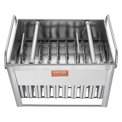 Mehujäämuotit ammattikäyttöön 40 kpl pyöreäkärkiset ruostumattomasta teräksestä kaksoisaukolla 50 tikkua