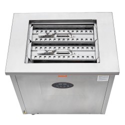 Kaupallinen mehujäätelökone ruostumattomasta teräksestä valmistettu 52 kpl erässä 2 muottisarjaa