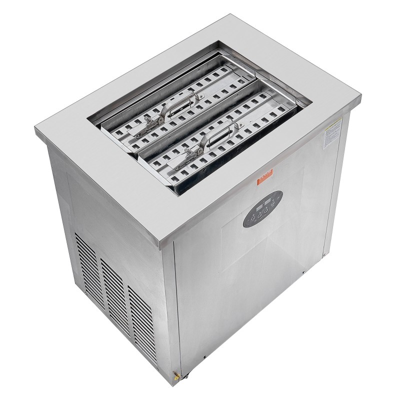 Kaupallinen mehujäätelökone ruostumattomasta teräksestä valmistettu 52 kpl erässä 2 muottisarjaa