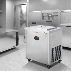 Ammattimehujääkone yksi muottisetti neljäkymmentä kappaletta ruostumatonta terästä pyörillä