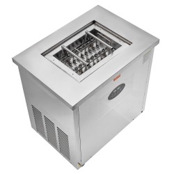 Ammattimehujääkone yksi muottisetti neljäkymmentä kappaletta ruostumatonta terästä pyörillä