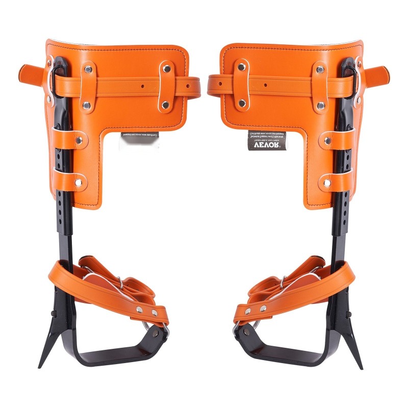 Puukiipeilykengät yksi pari seosteräsrunkoiset säädettävät remmit istumavaljaat turvaköysi