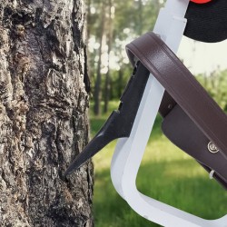 Puun kiipeilypiikit alumiinirunko 1 pari säädettävät tarranauhat 350 paunan kuormankantokyky punainen